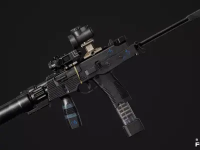 MP9 TP9 Low-poly 3D model