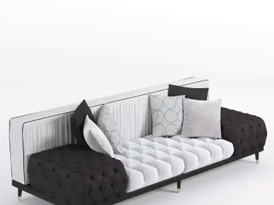 Pirlo sofa Low-poly 3D model