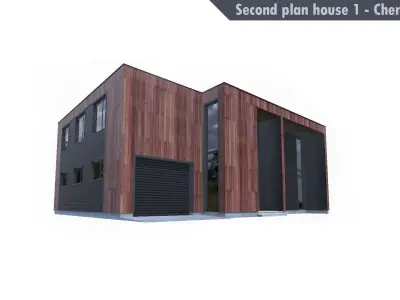 Second Plan Houses Pack Low-poly 3D model