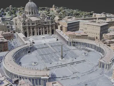 San Pietro Rome Vatican 3D Scan  3D model