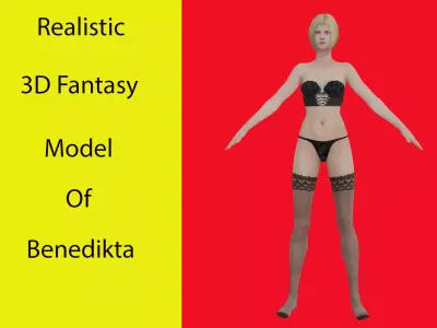 Benedikta Parody Low-poly 3D model