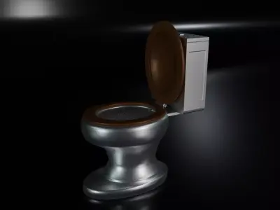 Toilet Low-poly 3D model