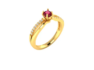 Women Ring  Render 3dm STL OBJ FBX Details 3D print model 220