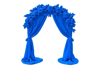 Wedding Stage -  Indian Wedding Stage  3D print model