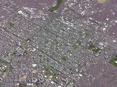 Almaty - City 3D Model Low-poly 3D model