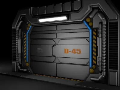 Sci Fi Door 3D model