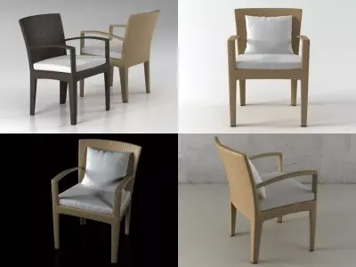 Panama Armchair 3D model