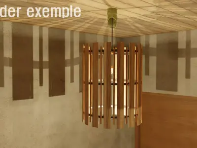 Modern light 2 3D model