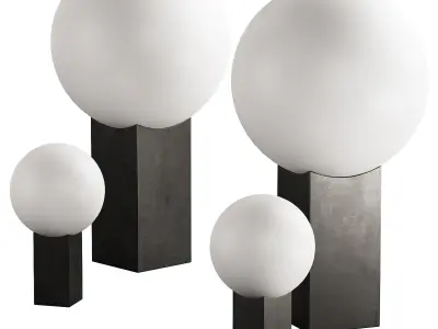 316 lighting fixtures 23 101 copenhagen Hoop Table Lamp 3D model