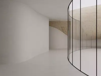 Futuristic Organic Architecture Interior 3D model