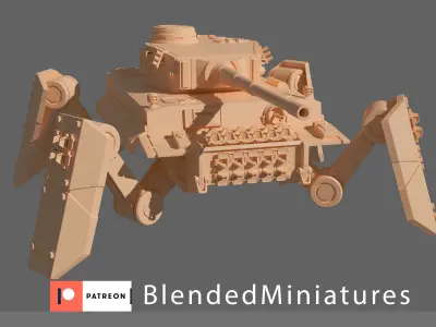 Tiger mech  3D print model