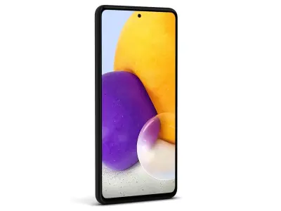 Samsung Galaxy A72 Awesome Black Low-poly 3D model