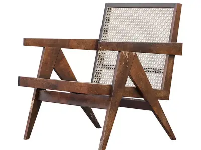 Brown WESTBROOK Dining Chair 3D model