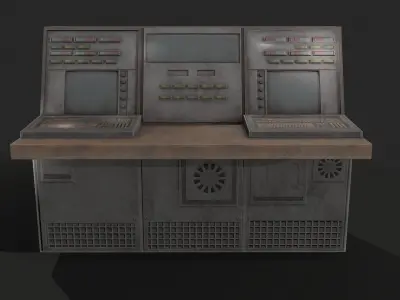 Electric Panel 3 Low-poly 3D model
