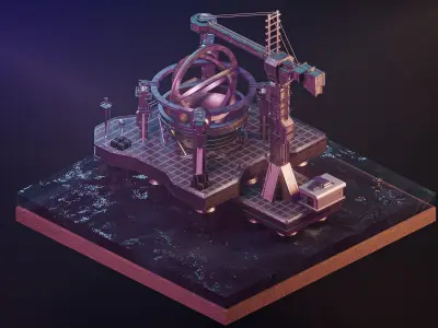 Wormhole Machine - Contact 3D model