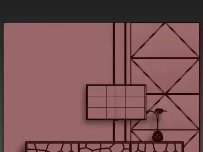 chest of drawers 54 3D model