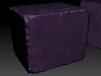 Modular Stone Block Set 3D model