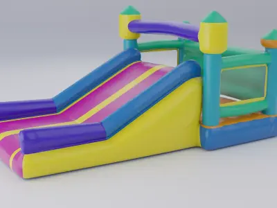 Inflatable castle shape 3D model