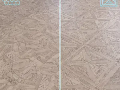 Parquet - Laminate - Wooden floor 2 in 1 Low-poly 3D model 116