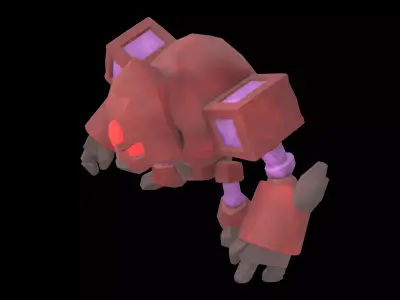 Stone Giant Monster v1 004 Low-poly 3D model