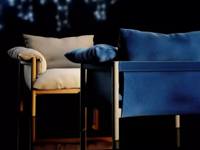 Wilfred Armchair 3D model