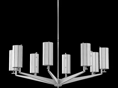 Round Chandelier Vendome d122 cm 3D model