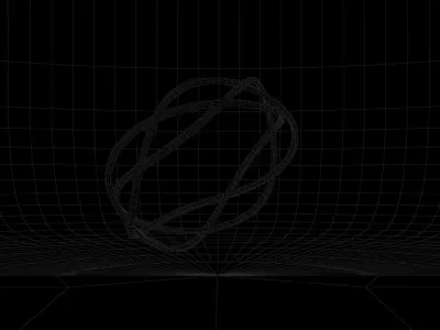 RING---Three Braids Low-poly 3D model