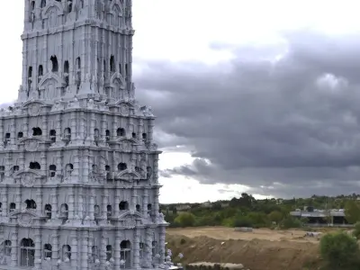 Fantasy architecture Mayan temple grand 3D 3D model