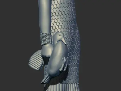 Ancient Egyptian Estate Figure sculpture 3d printable model 3D print model