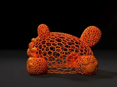Cat Voronoi  3D print model