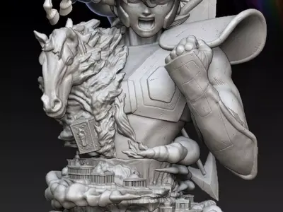 Caballeros del zodiaco Diorama fan made 3D print model