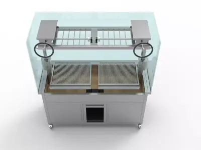 BBQ WITH GLASS 3D model