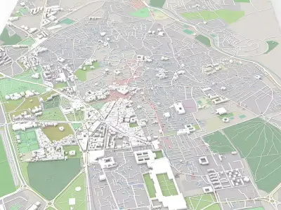 Cityscape Marrakesh Morocco 3D model