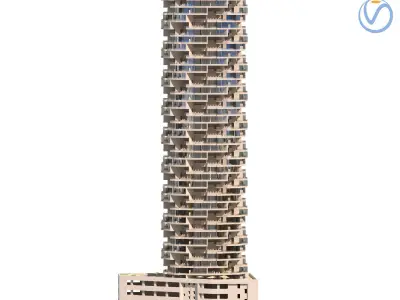 Dubai FIVE Jumeirah Village Hotel 3D model