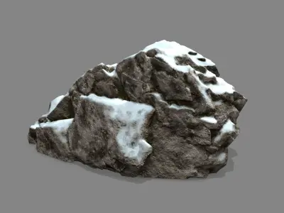 Rock  Gate Low-poly 3D model 2