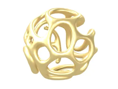 Abstract Sphere v12 001 Low-poly 3D model