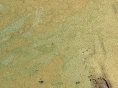 Al Ain - Topography Terrain Low-poly 3D model