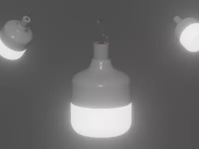Portable Led Lamp 3D model