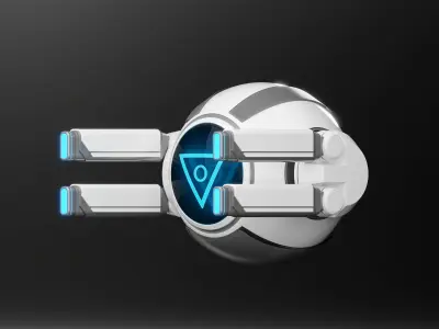 Spherical drone Low-poly 3D model purchase