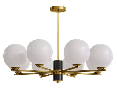 VERNER 8 lamps Low-poly 3D model
