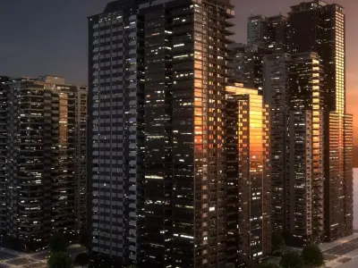 City Block Type B11 3D model