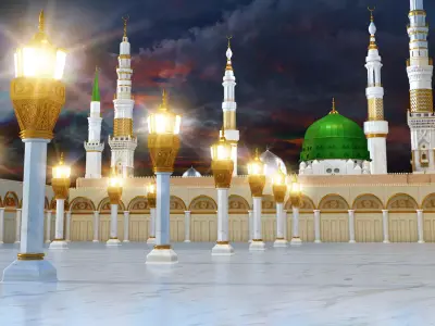 Prophets Mosque Masjid e nabvi  3D model