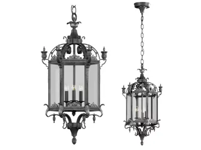 Streetlight Pendant Restoration Hardware 3D model