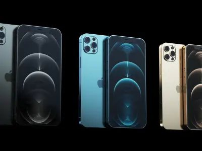 iPhone 12 Pro - Octane Light Scene 3D model