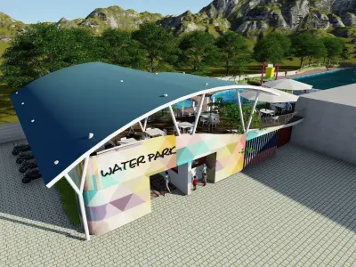waterpark 3D model