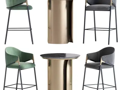 Euler Counter and Table 3D model