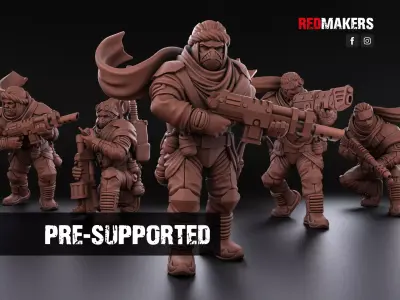 Desert Raiders - Squad of the Imperial Force 3D print model