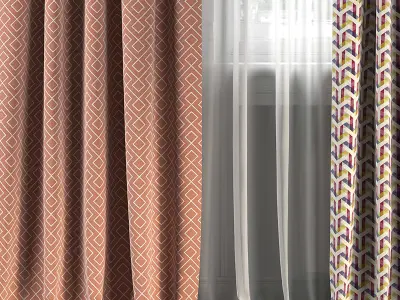 Curtain Set 174 3D model