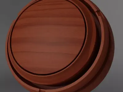 Seamless PBR Wood - Cherry Redbrown Light 001 Texture
