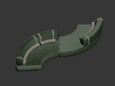 modern sofa chair  3D model